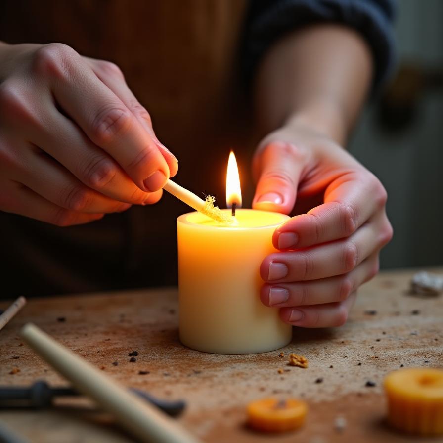 Création artisanale de bougies à Lyon