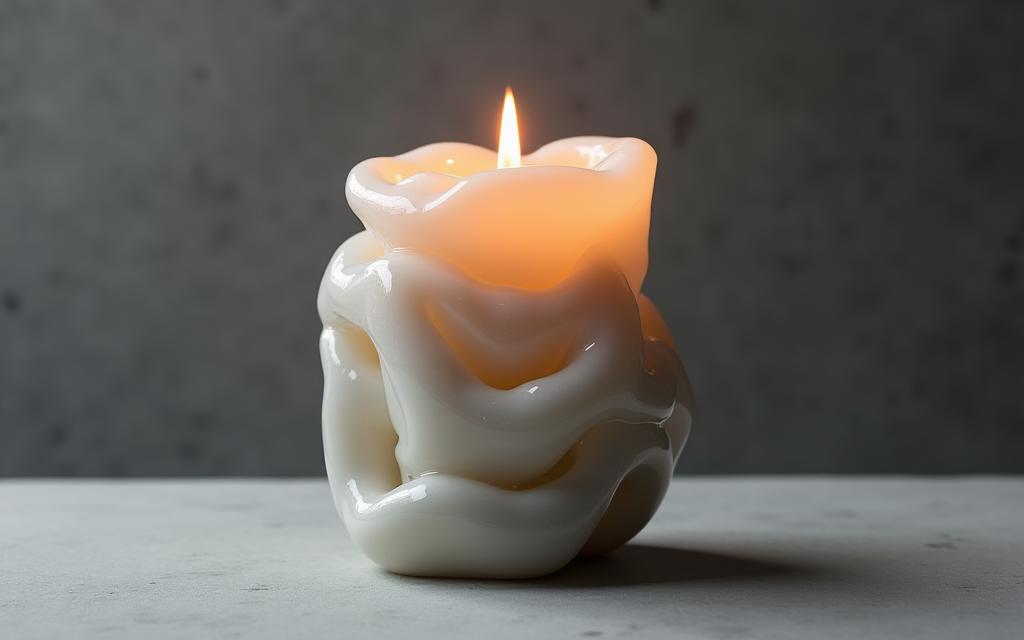 Design sculptural bougie de luxe